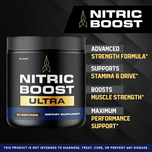 Nitric Boost Ultra Powder supplement bottle