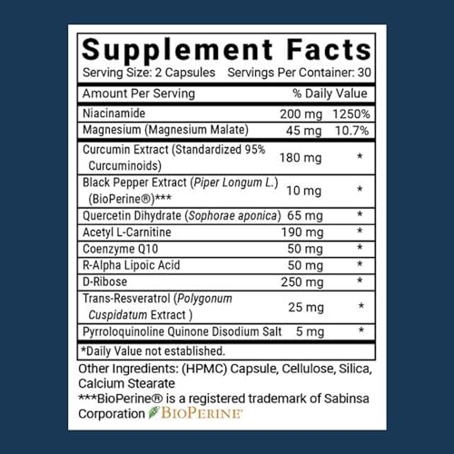 Advanced Mitochondrial Formula Support Supplement Bottle