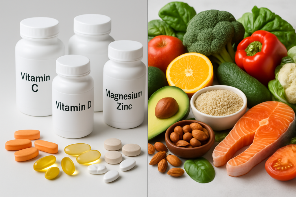supplement bottles vs whole foods comparison