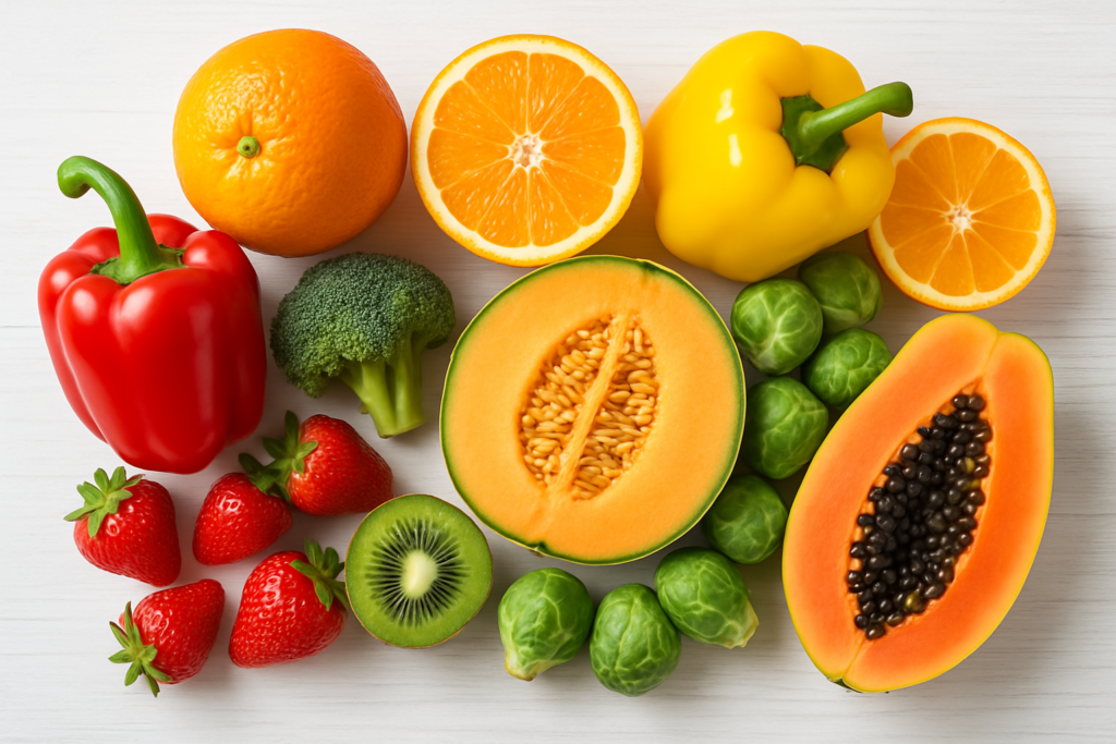 vitamin c rich foods colorful display